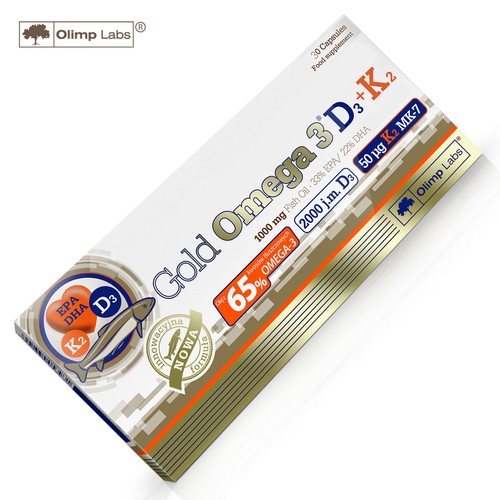 Gold Omega 3 D3 K2 30 120 Capsules Fish Oil EPA DHA Fatty Acids