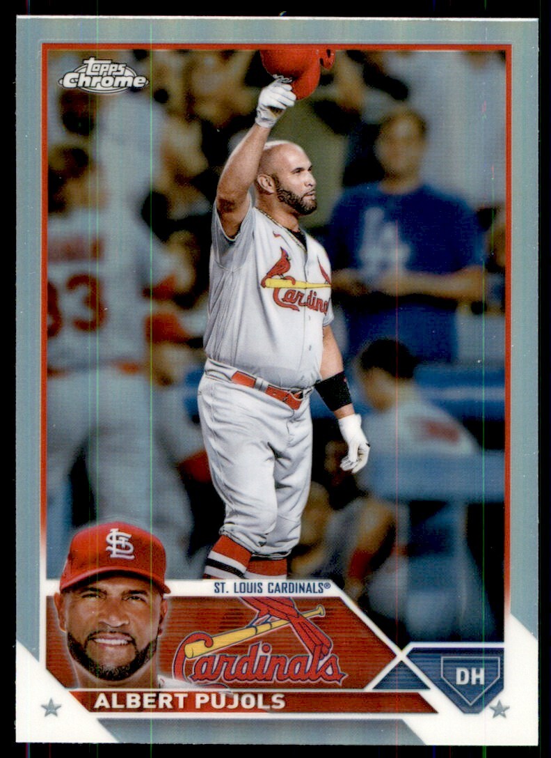 2023 Topps Chrome Refractor Albert Pujols St. Louis Cardinals #143 Parallel,