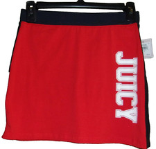 JUICY COUTURE Los Angeles Black Label Logo Red Skirt Teen Size: 12 NWT 50