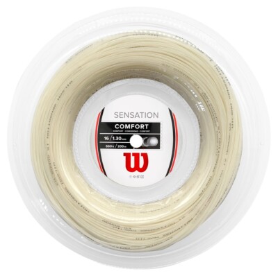 Wilson SENSATION 16 1.30mm (natural) 660ft 200m Reel Tennis Racket String