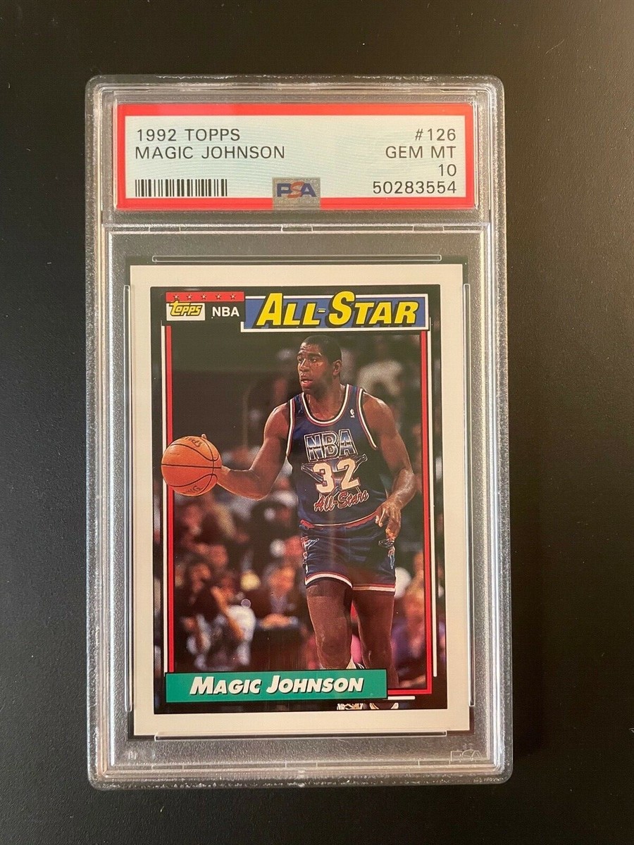 ヴィンテージ希少✨️MAGIC JOHNSON'S ALL-STARS ✨️ 1992 TOPPS MAGIC JOJHNSON ALL STAR CARD #126 - GRADED PSA 10