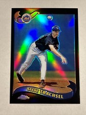2002 Topps Chrome Black Refractor /50 Steve Trachsel NY Mets. Rare SP