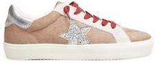 Steve Madden Philo Khaki Multi PHIL0S31 Silver Star Sneaker Size 8