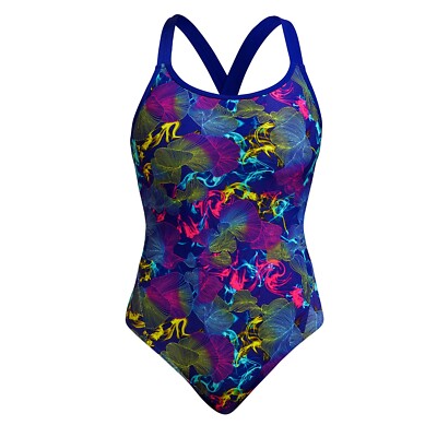 Badeanzug Oyster Saucy für Damen schnelltrocknend, breite Träger