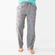 Sonoma Goods ForLife Men’s Gay PrideFlannel Pajama  Gray w/Pride Flags Sz L New