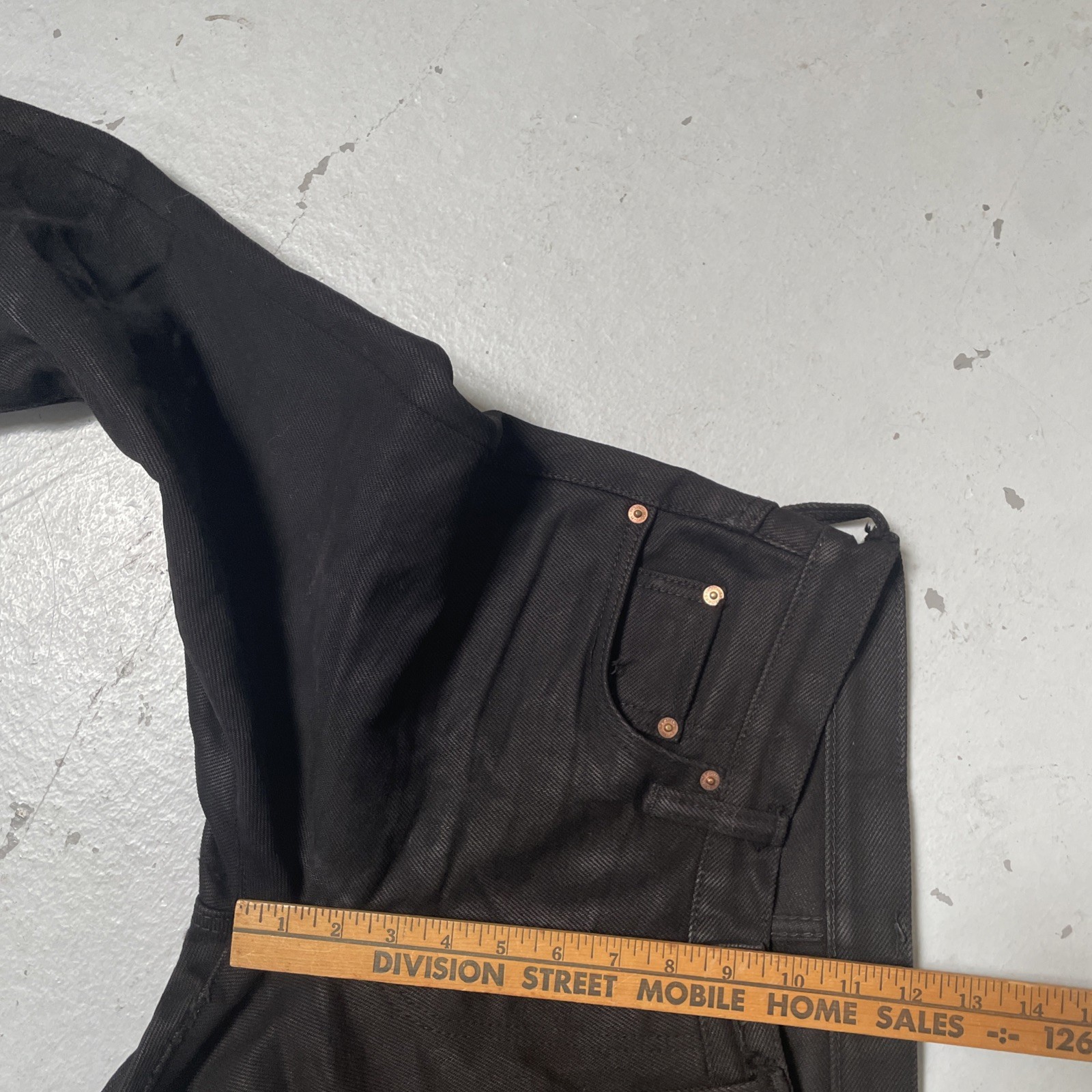 Iron Heart x Self Edge Black Overdyed Selvedge 21oz Denim Jeans Made Japan 30x30