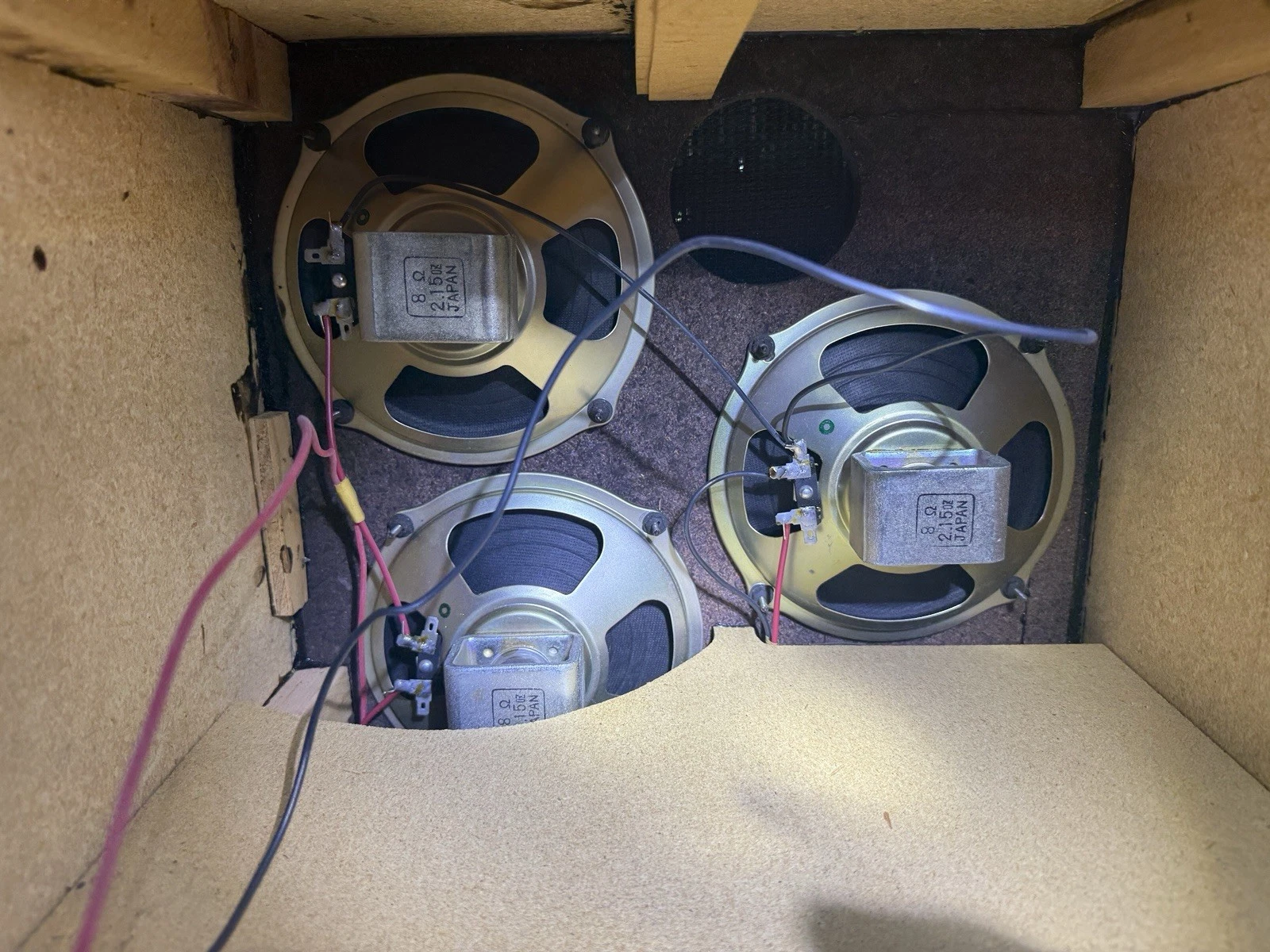 Custom Large Heavy Vintage Wood Speakers Audiophile MCM~TESTED POWERFUL AS F£*¥ image 12