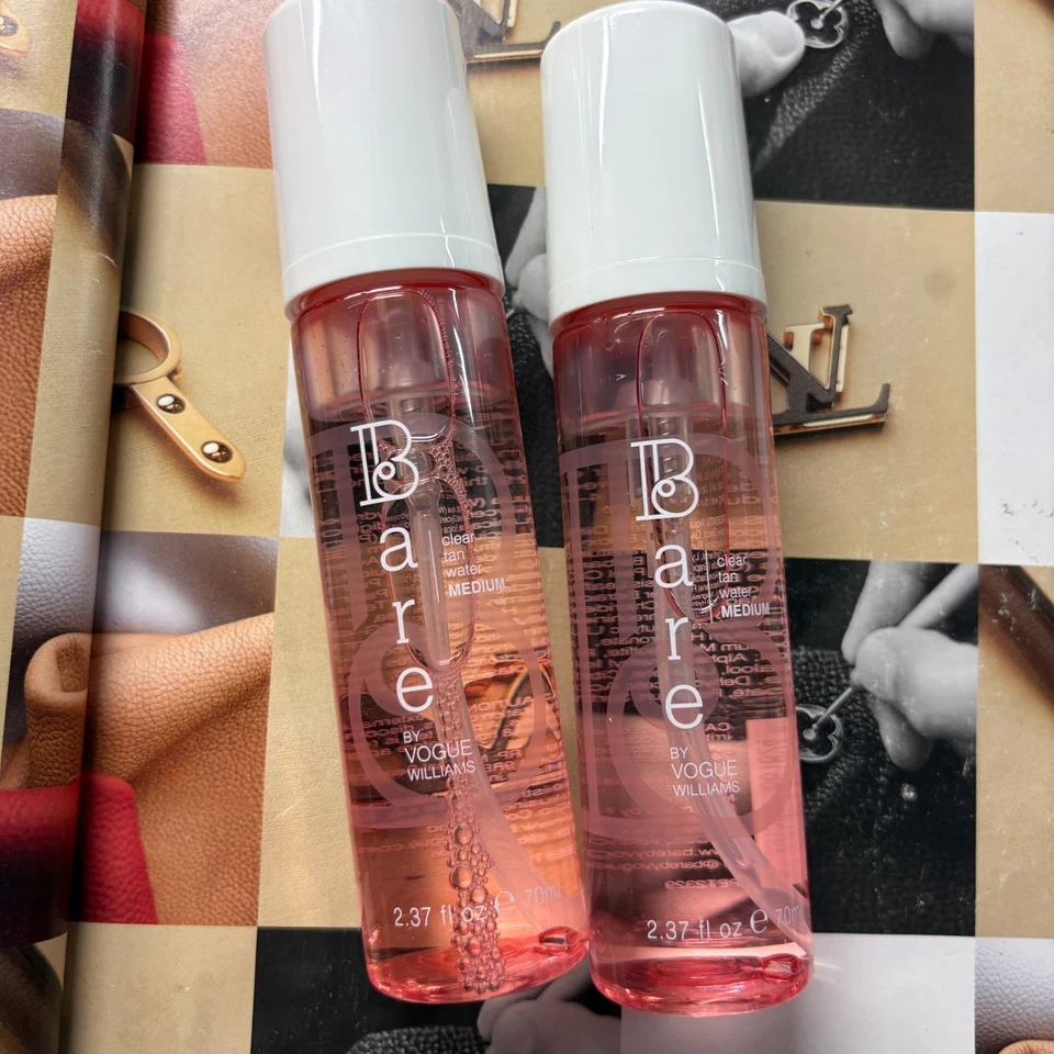 2 x Bare By Vogue Williams Clear Tan Water - Medium 70ml