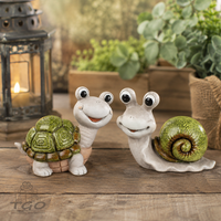 Formano Dekofigur SchildkröTe & Schnecke 24Cm – Keramik Handbemalt-702203