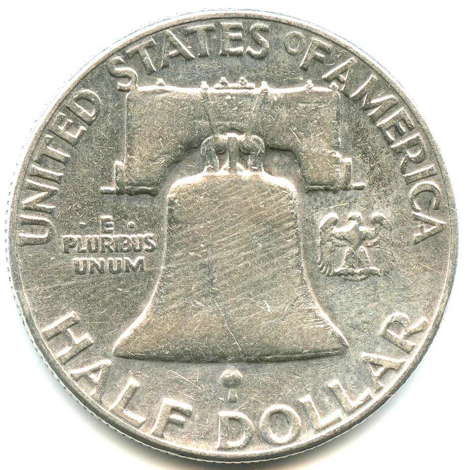 USA MEZZO DOLLARO argento Franklin 1952 n. 4736 - Immagine 2 di 2