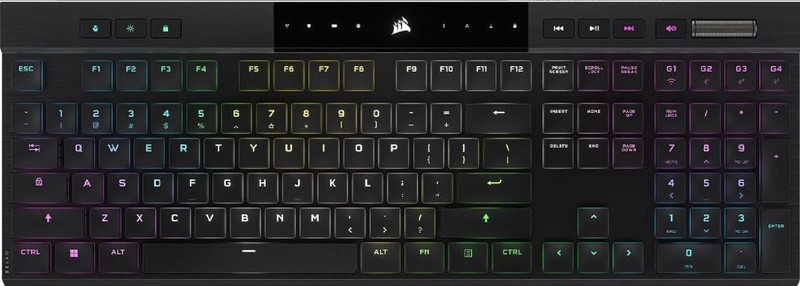 Corsair K100 AIR Wireless RGB Mechanical Keyboard Cherry MX Ultra Low Profile