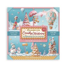 Stamperia - 8x8 Maxi S/S Paper Pad - Candy Christmas, SBBSXB15