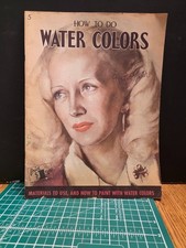 Vintage Walter Foster  5 How to Do Water Colors Instructional Art Book