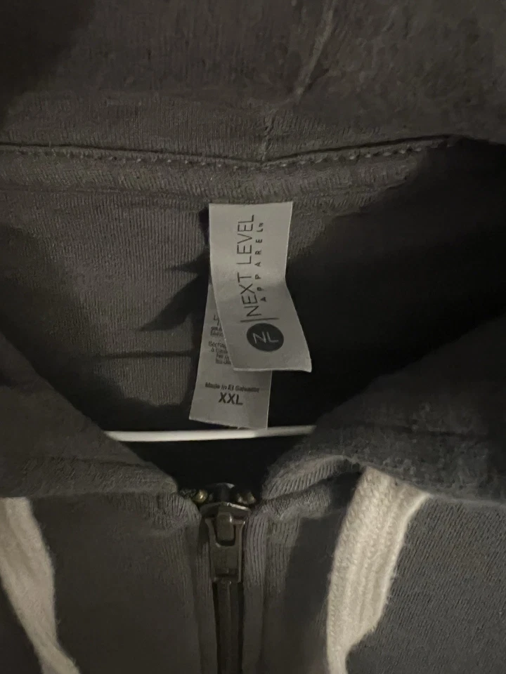 Authentic Apple Gray Full Zip Hoodie, Men’s XXL, 100% Cotton - Image 3 of 4