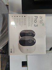 Arlo Pro 3 Wireless 2 Camera System 2K HDR 2 Way Audio Indoor/Outdoor - White