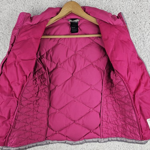 The North Face Wintermantel Mädchen groß rosa grau Daunen 550 Puffer isoliert Reißverschluss - Bild 6 von 13