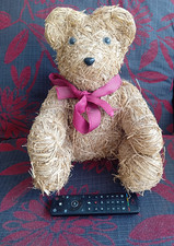 Vintage Handmade Straw Bear