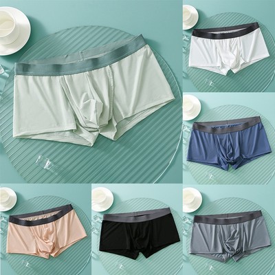 2023 Neu Unterwäsche Boxershorts Dessous Höschen Low Waist Herren Beutel weich