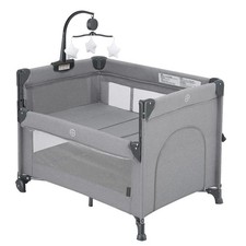 2-in-1 Baby Playard, Pack and Play Bassinet, Easy Folding Portable Crib with ...