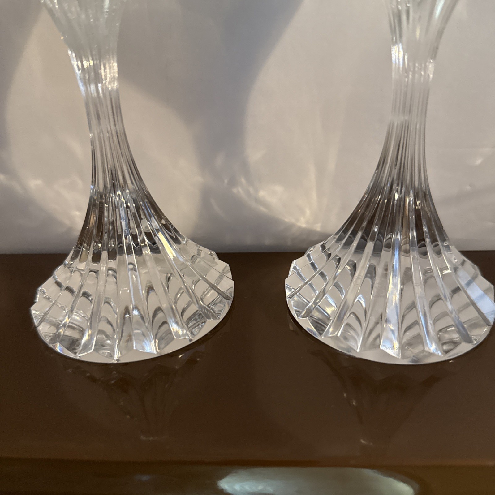 Baccarat Massena 8.5"Champagne Flutes - Impress Guests SET of TWO Made In France