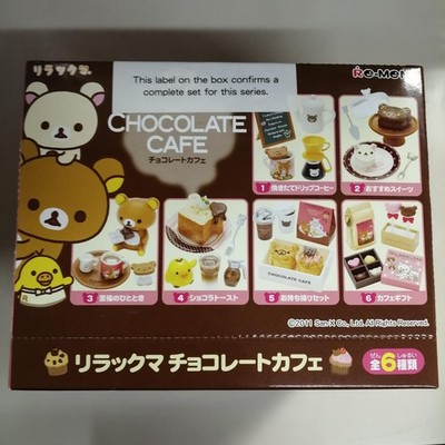 Re-Ment Rilakkuma Chocolate Cafe Full Set of 6 pcs w/Box New from