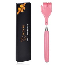 WOVTE Back Scratcher, Portable Multifunctional Extendable Scratcher Pink
