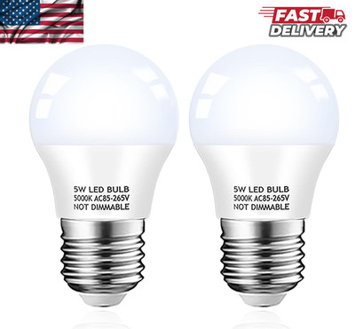 2 PACK Refrigerator Light Bulb LED 40W Waterproof Frigidaire Freezer Switch, NEW