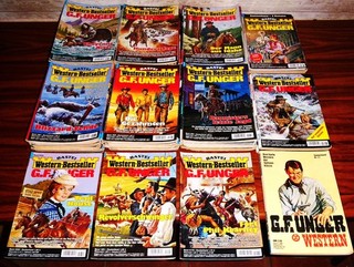 105 Westernromane von G.F.UNGER !