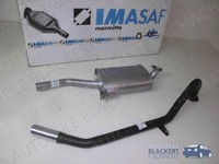 Imasaf Auspuffset Mitteltopf + Chromendrohr für Alfa Giulia 1750+2000 1971-1978