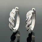 CREOLEN AUS 375/- WEIßGOLD MIT DIAMANTEN (CA. 0,25ct.) SCHMUCKJAGD