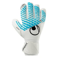 Uhlsport FM Cybertec Supersoft HN Torwarthandschuh Unisex weiß hellblau