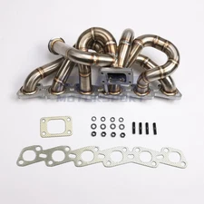 Equal Length Exhaust Turbo Manifold For Skyline GTR RB25DET 44mm WG Top Mount T3