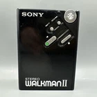 SONY Walkman II model WM-2 Black Cassette Player Japan FOR PARTS OR REPAIR