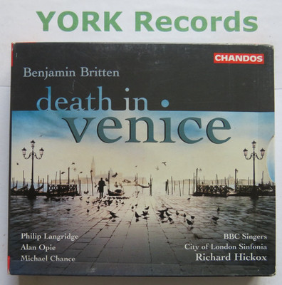 BRITTEN - Death In Venice HICKOX / LANGRIDGE / OPIE - Ex Con 2 CD Set Chandos