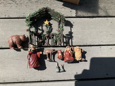 Rare 2006 Department 56 Stags Leap Small Nativity Set Complete No Box