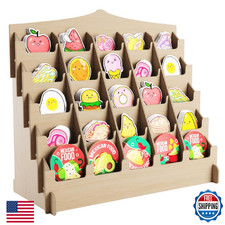 HOTCAN Sticker Display Stand Curved Pockets for 4" Stickers Brochure Business Ca