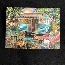 LIQUIDATING-Leanin’ Tree Any Occasion Blank Greeting Note Card (Travel Trailer)