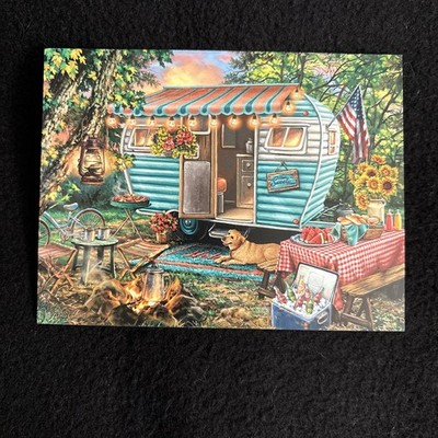 LIQUIDATING-Leanin  Tree Any Occasion Blank Greeting Note Card (Travel Trailer)