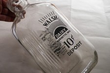 old milk glass half gallon bottle Walsh Dairy...