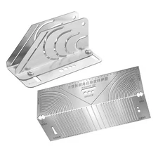 Foam Insulation Cutting Guide with Integrated Measurement and Bending Tools