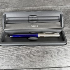 Parker Frontier Rollerball Pen Translucent Blue Made In Usa Visa Advertising