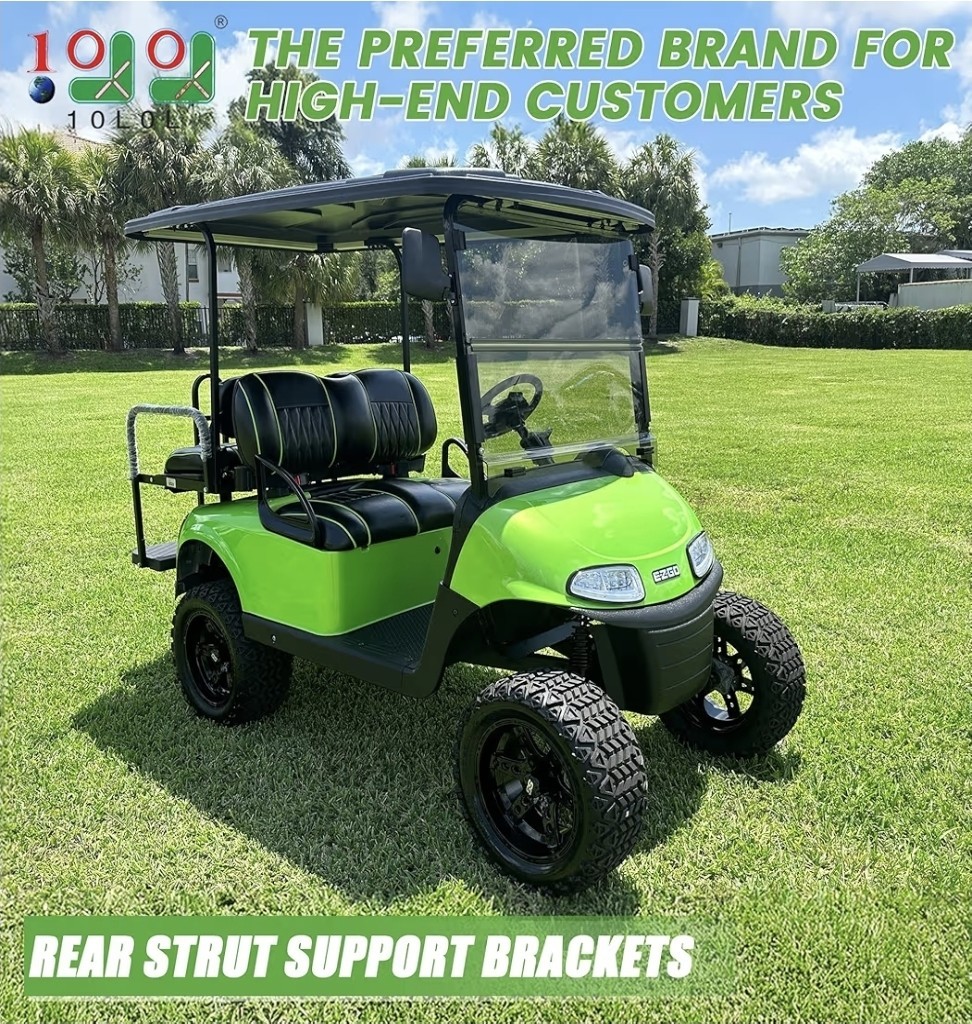 Golf Cart Rear Roof Strut Support Brackets for EZGO RXV Long Roof ...