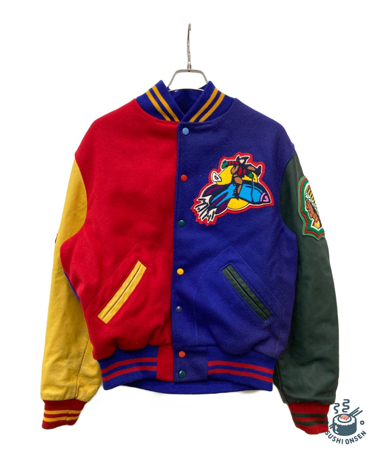 ROCKETBUSTER BOOTS Custom patch stadium jacket Si… - image 1