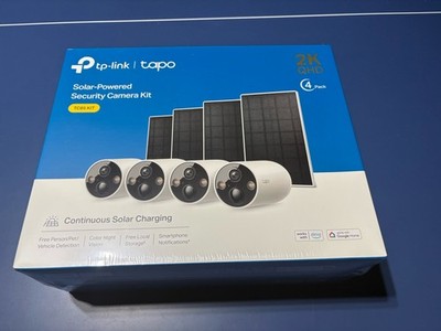 TP-Link Tapo TC85 2k Solar-Powered Outdoor Security Camera 4 Pack
