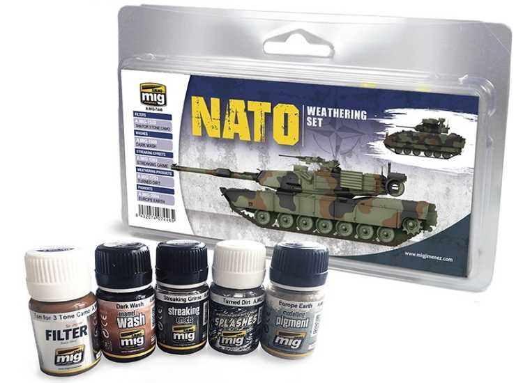 Ammo Mig A.Mig7446 35ml x 5 - NATO Vehicles Weathering Set
