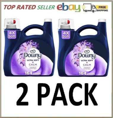 2 Pack - Downy Ultra Soft + Calm Fabric Softener 111 oz 164 Loads Lavender