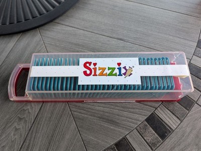 SIZZIX SIZZLITS AZURE Little Die Cutter 35 LETTERS, NUMBERS & MORE! LOOKS Unused