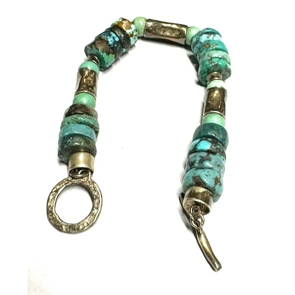 SILPADA 925 STERLING SILVER AND TURQUOISE TOGGLE BRACELET SKY - Image 2 of 4