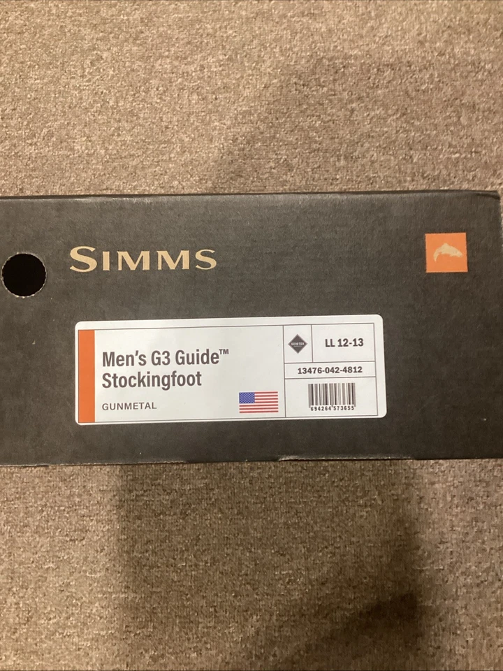 SIMMS G3 STOCKINGFOOT WADERS LL 12-13 - Image 3 of 3