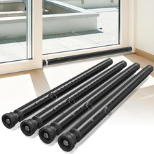 Adjustable Sliding Door Security Bar - 4 Pack for Child Safety  Burglar Prevent